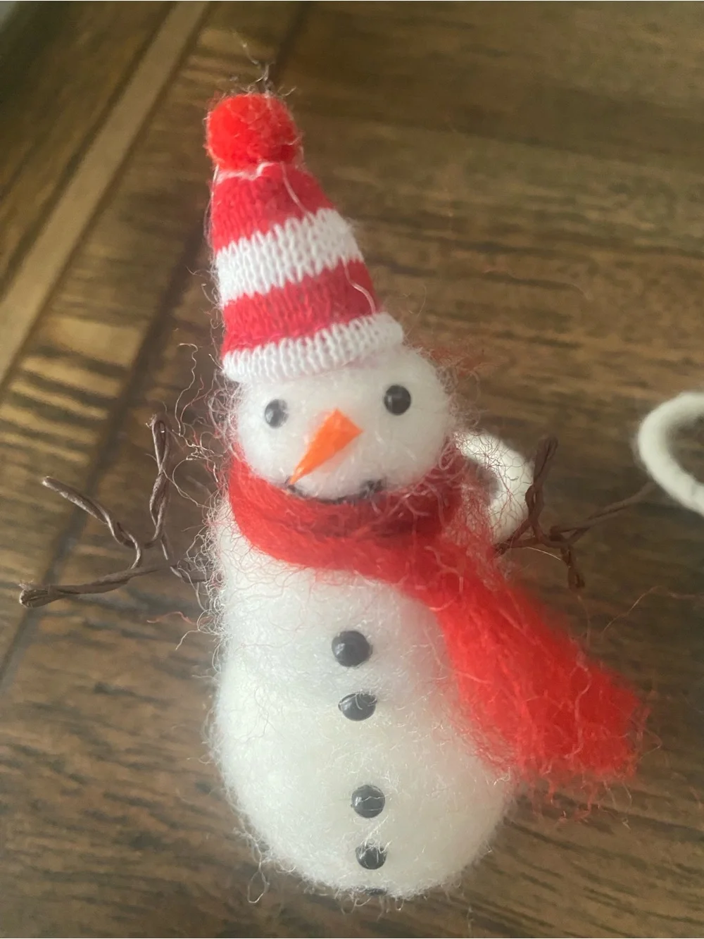 Williams Sonoma Felt Snowmen Set of Four NWT